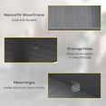 thumbnail image 5 of Outsunny 2 Tier Raised Garden Bed, Elevated Wooden Planter Box, Gray, 5 of 9