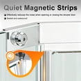 thumbnail image 4 of Sunrinx Brushed Nickel 36" x 36" x 72" Pivot Shower Door, Bathroom Glass Shower Door with 1/4" (6mm) Tempered Glass for Walk-in Shower (Base Not Included), 4 of 10