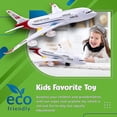 thumbnail image 4 of Juguetes de avión para niños, acción Bump and Go, avión de juguete para niños pequeños con flash LED y sonido para niños y niñas de 3 a 12 años (aviones airbus), 4 of 4