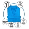 thumbnail image 4 of Bata de Baño Unisex TexBen Microfibra Azul Turquesa, 4 of 4