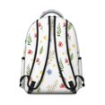 thumbnail image 3 of Pioneer Flower Floral Print Pattern Backpack for School, Cute School Bag with Adjustable Shoulder Straps and Padded Back, 15.3"x11"x7.1", 3 of 5