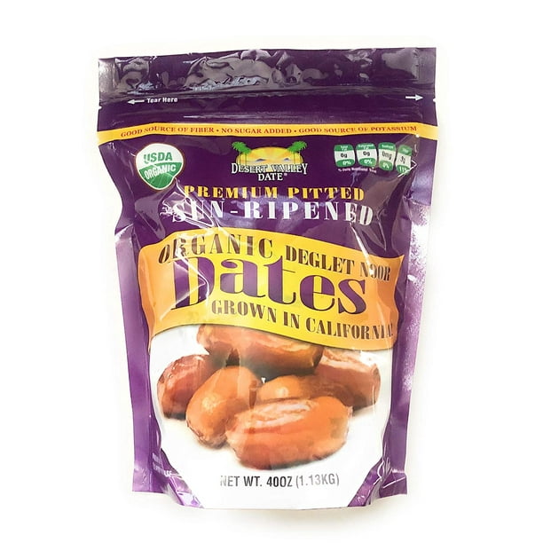 ORGANIC Deglet Noor Pitted Dates Grown In California OU Kosher By organic-deglet-noor-pitted-dates-grown-in-california-ou-kosher-by