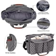 thumbnail image 2 of （Black）Baby Nappy Changing Bag Tote Diaper Bag Backpack with Shou, 2 of 5