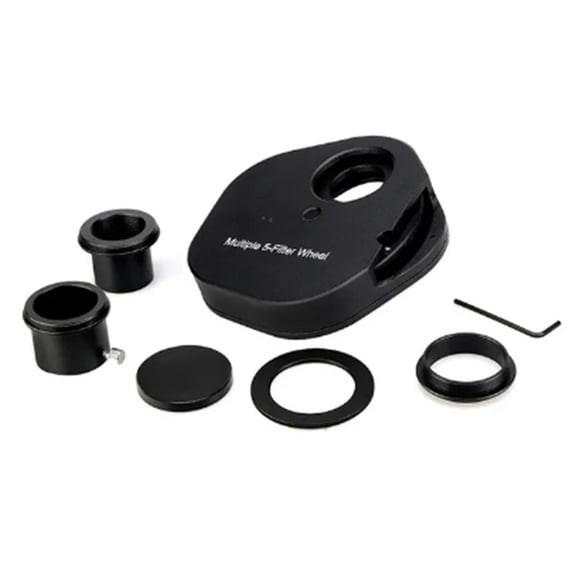 Telescope Filter Wheel Metal Filter 5 Positions for Telescope Eyepiece for Astronomical Telescopes 1.25inch