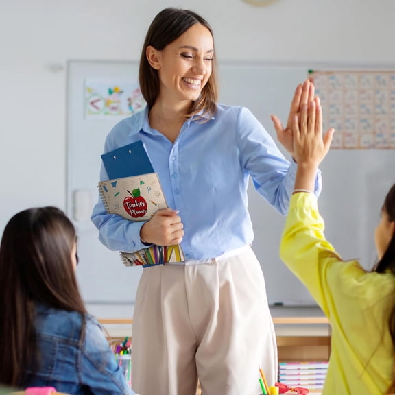 Teacher Planner - Undated Teacher Planner 9''x11'', Undated 2026-2027 Teachers Lesson Planners/Plan Book/Calendar Planners with Stickers, Schedules, Calendars and Inner Pockets$$Office