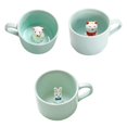 thumbnail image 1 of Taza de cerámica de 3 uds., taza interior de tazas de dibujos s en 3D para café, té, leche Macarena Taza de café de 3 piezas, 1 of 8