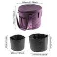 thumbnail image 3 of ETHKIA Singing Bowls Carry Case Travel Bag, Multifunctional Padded Thick Sound Bowl Case, Detachable Liners for Travel Camping Dark Purple, 3 of 4
