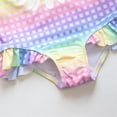 thumbnail image 4 of kpoplk Toddler Swimsuit Girl One Piece Swimsuit Cute Ruffles Swimsuit for Girls Bathing Suit Sleeveless Summer Girls' Swimwear(Purple,7-8 Y), 4 of 6