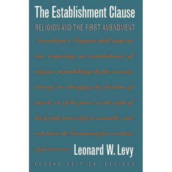 Pre-Owned Establishment Clause (Paperback) 0807844667 9780807844663