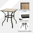 thumbnail image 2 of Metal Square Table - Easy to Clean - Patio and Garden - Quick Setup, 2 of 2