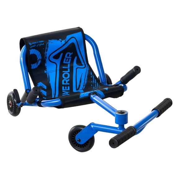 VEVOR Ride on Scooter 150 lbs Swing Side-to-Side for Amazing Riding Blue, for Ages 4 , Powered by Zig-Zag Motion, Ride on Toy with 3 Adjustable Length, Brake Lever, Hard Surface Indoor & Outdoor