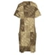 thumbnail image 4 of Vestido largo de verano para mujer con estampado de hojas tropicales samoanas vintage, holgado y con bolsillos, 4 of 6
