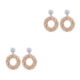 thumbnail image 4 of Qarigey Pendientes de gota hechos a mano para mujer, aretes tejidos exquisitos y elegantes Type10 NO10, 4 of 6