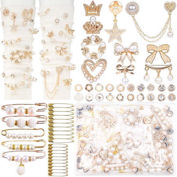 Kit de abalorios DodoBeads, 60 unidades, para mujer, con broche de seguridad