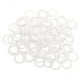 thumbnail image 1 of 3x100pcs Clear Nylon Bra Correa Ajustador Slider O Lencería Costura Artesanía Sunnimix Ajustador de la correa del sujetador, 1 of 8