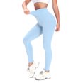 thumbnail image 4 of Gibobby Pantalones de mezclilla Ajuste PantsTight Quick Hip Entrenamiento deportivo Running Point Lifting Pantalones de mujer Yoga y pantalones Secado Fitness Five Hips Pantal(Azul， L), 4 of 5