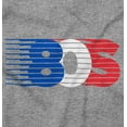 thumbnail image 2 of Retro Eighties Americana Stripes Men's Graphic T Shirt Tees Brisco Brands S, 2 of 4