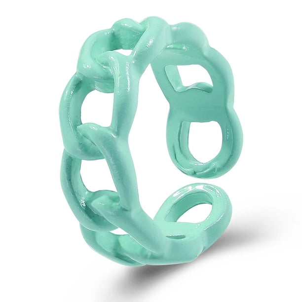 Anillos para mujer, regalos para mujer, anillos de resina, acrílicos, lindos anillos de moda, anillos de diamantes de imitación coloridos, joyería, paño de cocina de plástico
