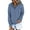 Blue, variant on MOSHU Half Boutton Womens Hoodies Drawstring Hooded Sweatshirts for Woman With Pocket