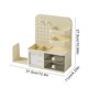 thumbnail image 3 of Contenedores de almacenamiento, organizador de tablero perforado para escritorio, solución de almacenamiento sencilla para bolígrafos, libros y artículos de papelería, ideal para oficinas, dormitorios, 3 of 6