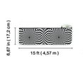thumbnail image 5 of Modern Black and White Geometric Wallpaper Border - Checker Design - 15 L, 6.875 W - Pre-pasted, 5 of 7