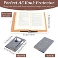 thumbnail image 2 of PU Leather Book Cover Notebook Wraps Rectangle Mixed Color 217x155x19mm 2Pcs 2Color, 2 of 6