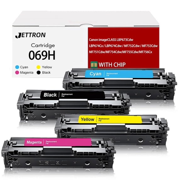 069H 069 Toner Cartridge Compatible for Canon 069H Toner Cartridge Work for Canon imageCLASS LBP673Cdw LBP674Cx LBP674Cdw MF752Cdw High Yield for Canon 069 toner cartridge set 4 Pack