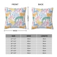 thumbnail image 2 of Pofeuu Zebra Colourful Print Double-sided plush pillowcase Square Throw Pillow Covers Pillows Cover for Living Room Bedroom Sofa Couch Cushion Cover（No pillow core）-20"x20", 2 of 7