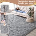 thumbnail image 4 of Alfombra LOCHAS 160x229 cm, ultrasuave, gris esponjoso, 4 of 7