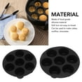 thumbnail image 3 of 7 Cup Silicone Muffin Cake Cups, 7 Inche 8 Inch Silicone Fryer Muffin Pan Reusable Washable  For Making Chocolates, 3 of 8