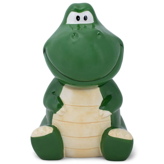 100 North Tyrannosaurus Rex Dinosaur 10.1 x 8.9 Dolomite Ceramic Cookie Jar