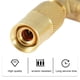 thumbnail image 3 of Wosthever Conector de tanque de conexión rápida 9/16 a 1/4 conector de tanque de propano adaptador de conexión de latón para estufa carpas, 3 of 6