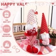 thumbnail image 4 of Valentines Day Decor 2PCs Valentine Gnomes Plush Dolls Scandinavian Tomte Swedish Gnome Elf Dwarf Figurines Valentine's Day Gifts Presents Anniversary Dinner Wedding Party Home Tabletop Decor Ornament, 4 of 7