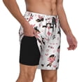 thumbnail image 2 of Balery Dachshund Dog Puppy Mens Swim Trunks Swim Shorts for Men Quick Dry Inseam Beach Shorts with Compression Liner Pocket-3X-Large, 2 of 9