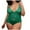 Green, variant on Womens Lace Lingerie Set Spaghetti Strap Deep V Front Bow Floral Lace Bra Panty Set Soft Elastic Lightweight Plus Size Sleepwear Romantic Date Nights Solid Color
