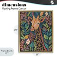thumbnail image 4 of Stupell Industries Eclectic Exotic Leaf Pattern Giraffe Gold Floating Frame Canvas Art, 17 x 21, by Lisa R Dumm, 4 of 8