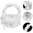 thumbnail image 4 of HOMEMAXS Heart Shaped Lace Wedding Ring Pillow with Handle Engagement Ring Box Holder 2pcs, 4 of 9