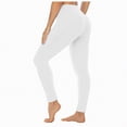 thumbnail image 4 of Karoyedx Wide Leg Leggings for Women Yoga Pants for Women High Waist Butt Lifting Leggings for Women Tummy Control High Waisted Workout Gym Seamless Impact Yoga Pants White Size,XL, 4 of 5