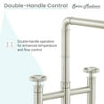 thumbnail image 4 of Avallon Pro Widespread Kitchen Faucet with Side Sprayer in Brushed Nickel, 4 of 12