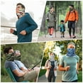thumbnail image 7 of Uxcell 2pcs Summer Neck Gaiter Unisex Sun Protection Face Mask, Blue, 7 of 7