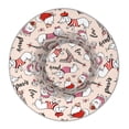 thumbnail image 2 of Daiia Dachshund And Eiffel Tower Pattern Bucket Hat - Trendy Cotton Sun Hat for Beach, Golf, Fishing - Fun Outdoor Vacation Boonie for Men and Women, 2 of 9