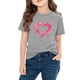 thumbnail image 3 of Blusas y camisas de manga corta con cuello redondo para niños y niñas, camisetas gráficas de manga corta, blusas con estampados bonitos para la temporada escolar., 3 of 8
