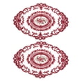 thumbnail image 1 of Salvamanteles de Encaje Retro Unique Bargains 2 Paquetes 12X16 Pulgadas Rojo, 1 of 7