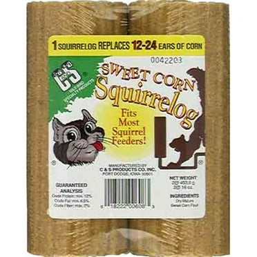 C&S Products 32 oz. Sweet Corn Squirrel Log