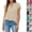 #03 Beige, variant on Women's V Neck Swiss Dot Flowy Shirts Ruffle Short Sleeve 2026 Summer Blouse Dressy Casual Outings Tops,M,Beige