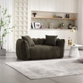 thumbnail image 2 of Jopath 2-Seater Sofa Couches with Throw Pillows, Beanbag Chair with High Resilience Foam Core for Gaming Reading Living Room Bedroom Olive Green, 2 of 9