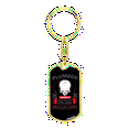thumbnail image 4 of Funny Plumber Swivel Keychain Dog Tag Stainless Steel or 18k Gold, 4 of 8
