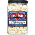 thumbnail image 2 of Gourmet Jalapeno Popcorn by It's Delish, Bulk 6 Oz Jumbo Container Jar  Vegan Jalapeo Cheese Flavored Popcorn  Air Popped Pop Corn Healthy Snacks for Movie Night Snack, Party  Gluten Free,..., 2 of 7