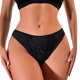 thumbnail image 1 of Gibobby Pantaleta de encaje para mujer Ropa interior sin rastro para mujer Bordado de flores Ropa interior de cintura delgada de verano sólido(Negro,M), 1 of 5