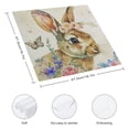 thumbnail image 3 of WYYP Rabbit Flowers Butterfly Dinner Napkin for Dining Table Kitchen Daily Party Housewarming Farmhouse Decor Home Decor 4 PCS, 3 of 7
